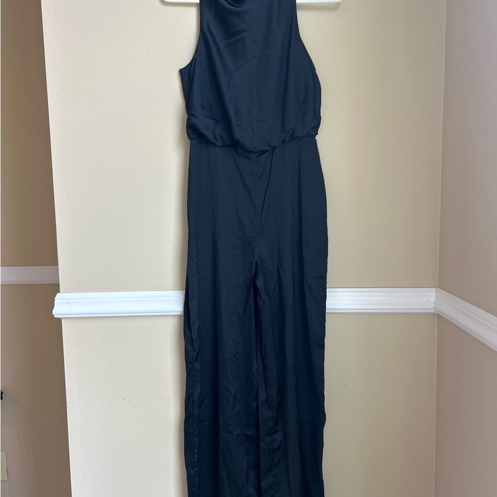 Abercrombie & Fitch Black Wide-Leg Jumpsuit